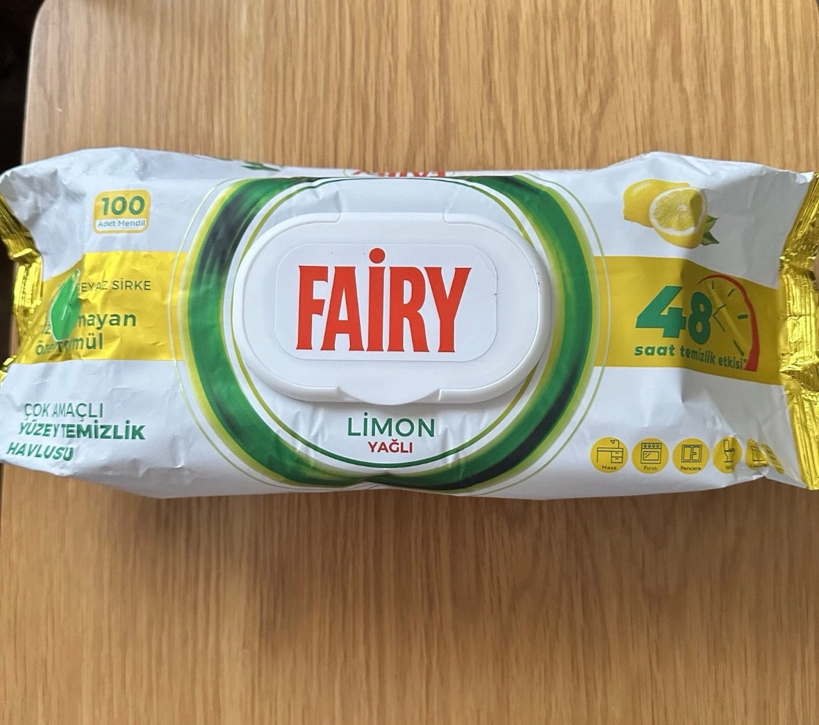 Fairy lemon wipes