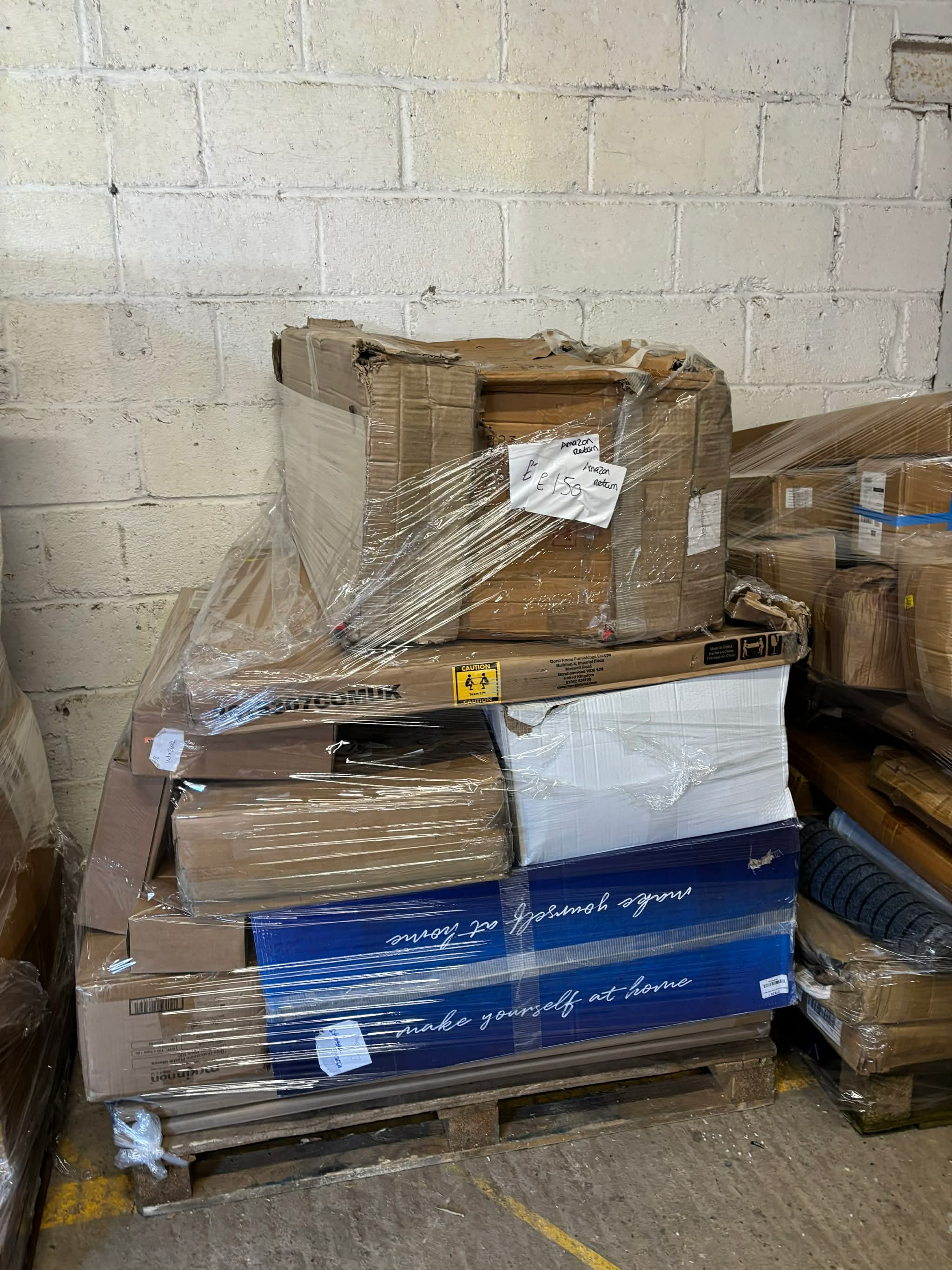 Amazon return/clearance starter pallets
