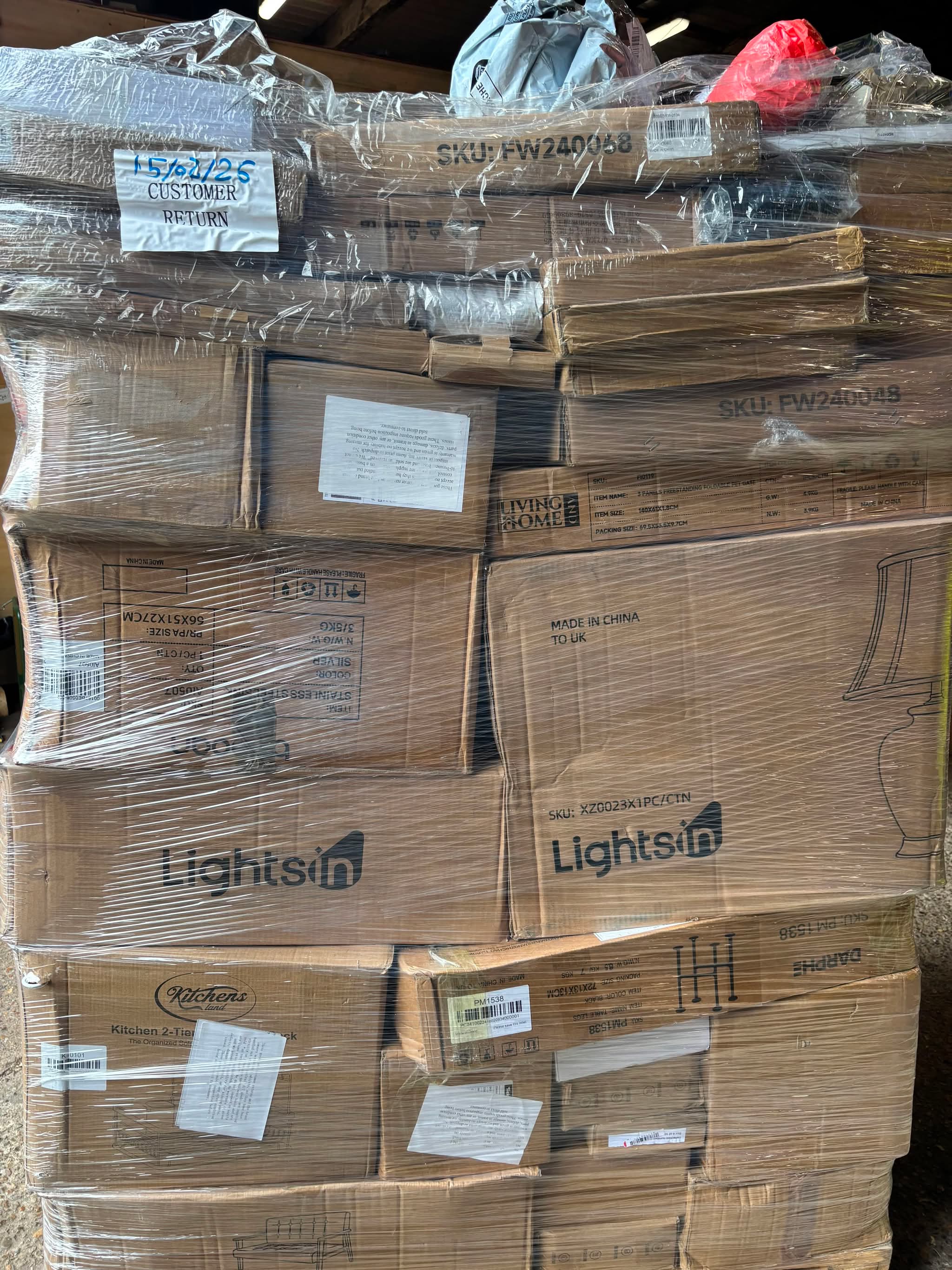 Monster 6.5ft living and home pallets