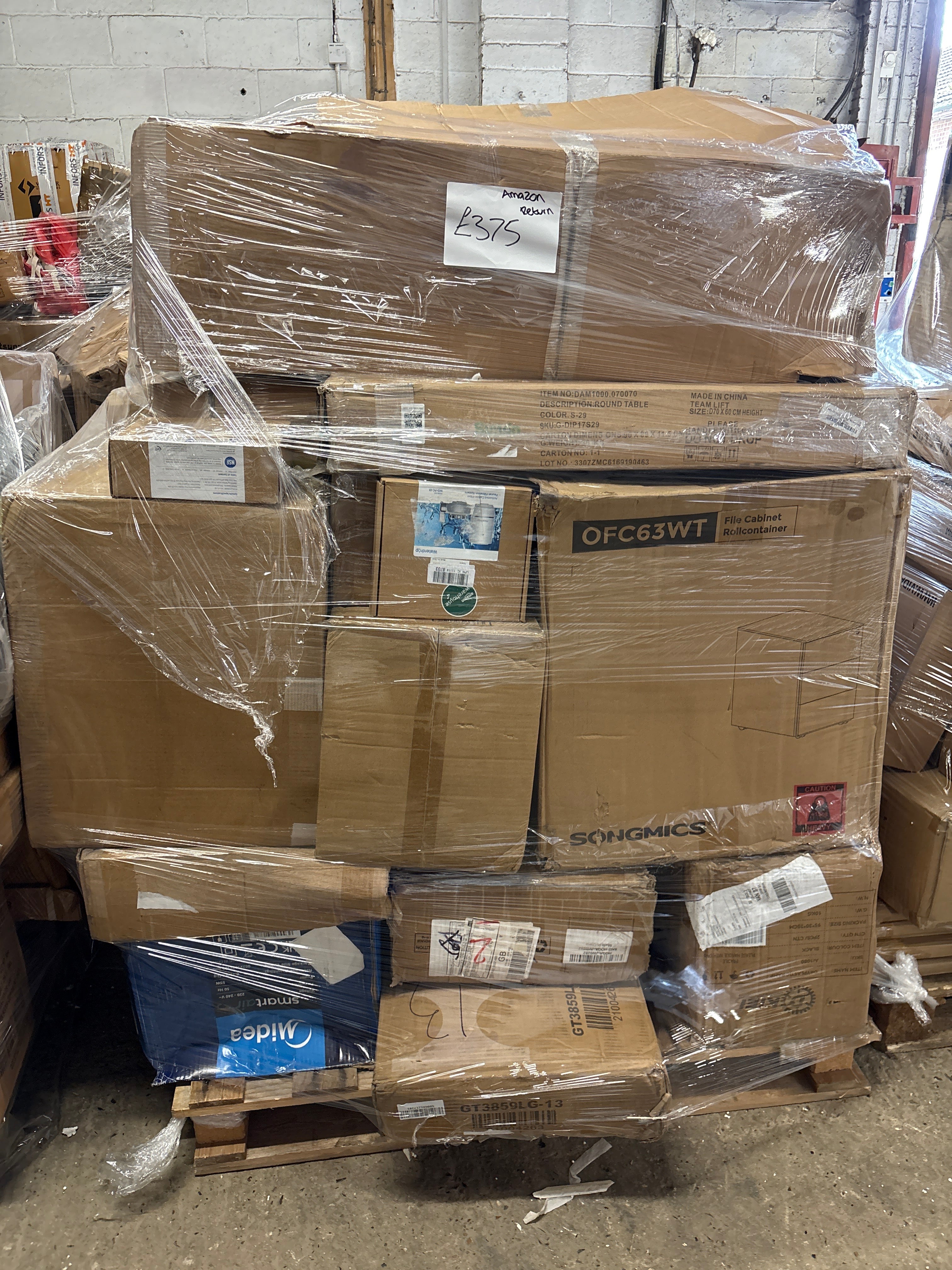 Amazon return/clearance starter pallets