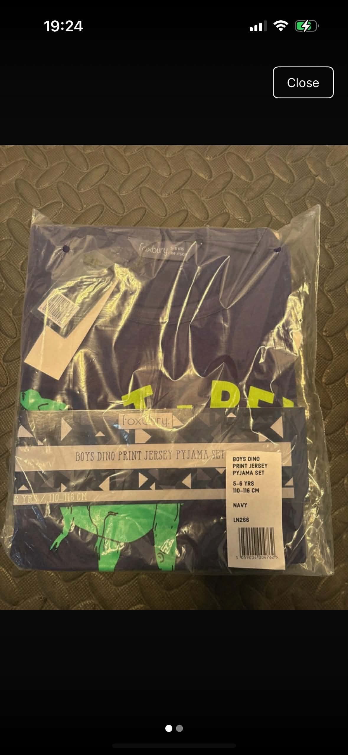 Dinosaur pyjama set