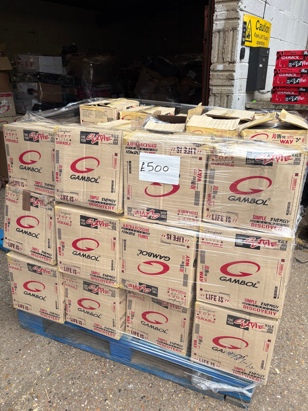 GAMBOL FOOTWEAR PALLETS